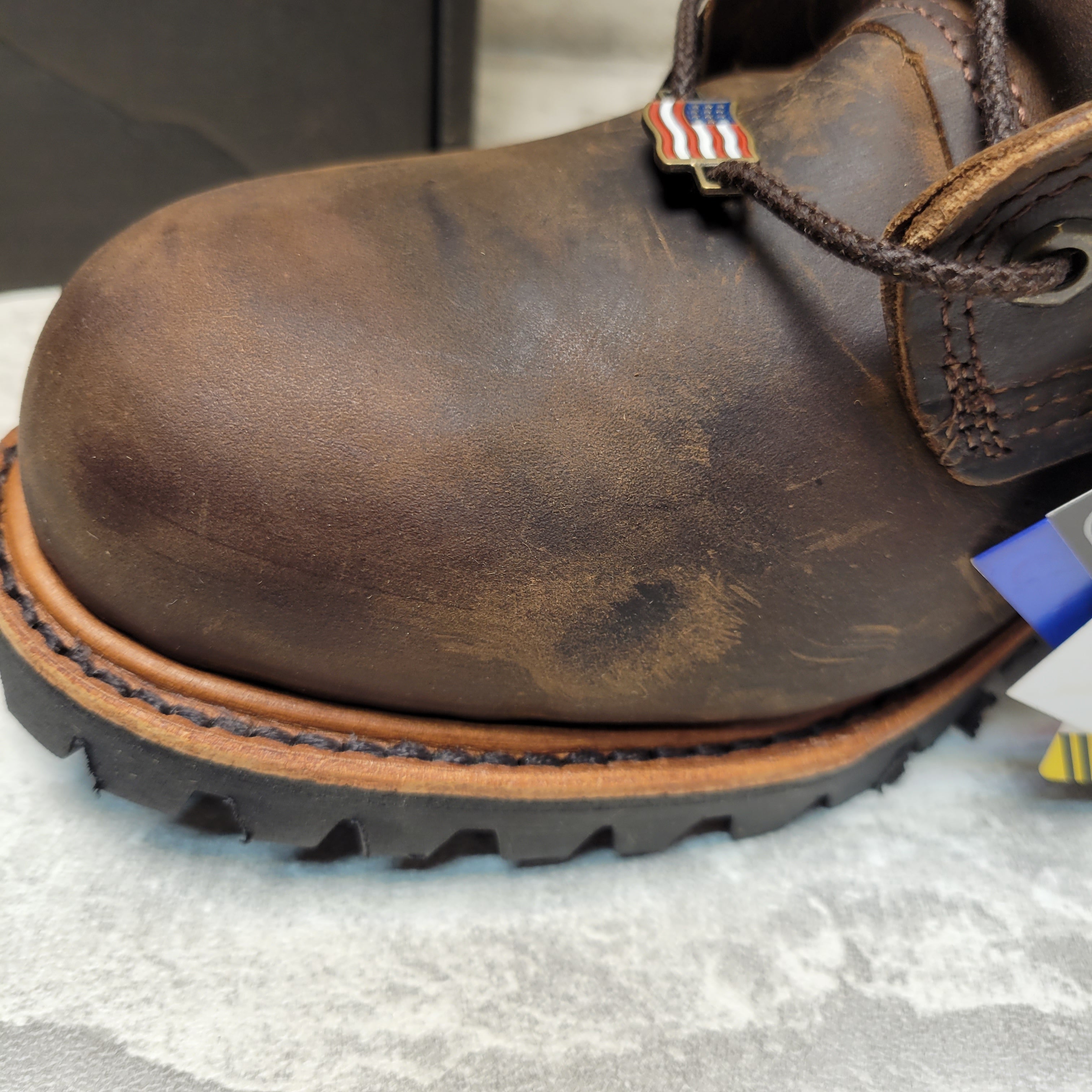 Chippewa Men's 8" Waterproof Insulated Steel Toe Work Boot, Brown 10E *READ* (7877177508078)